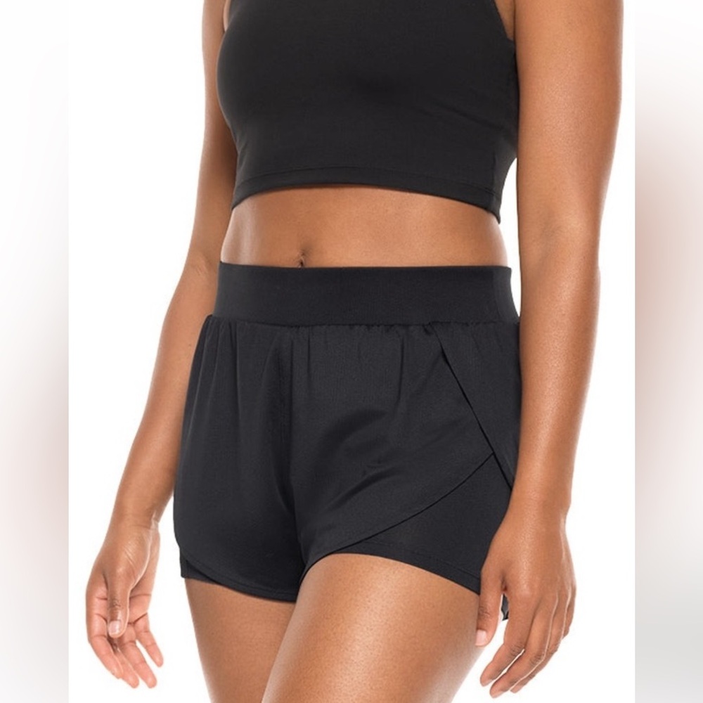 Coolibar UPF 50 Chakra Flow Shorts Black Size M